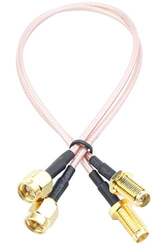 CoFlex630 Adapter SMA-Male auf SMA-Female 2x 0,25m (RG316U) - Halo&Son Austria